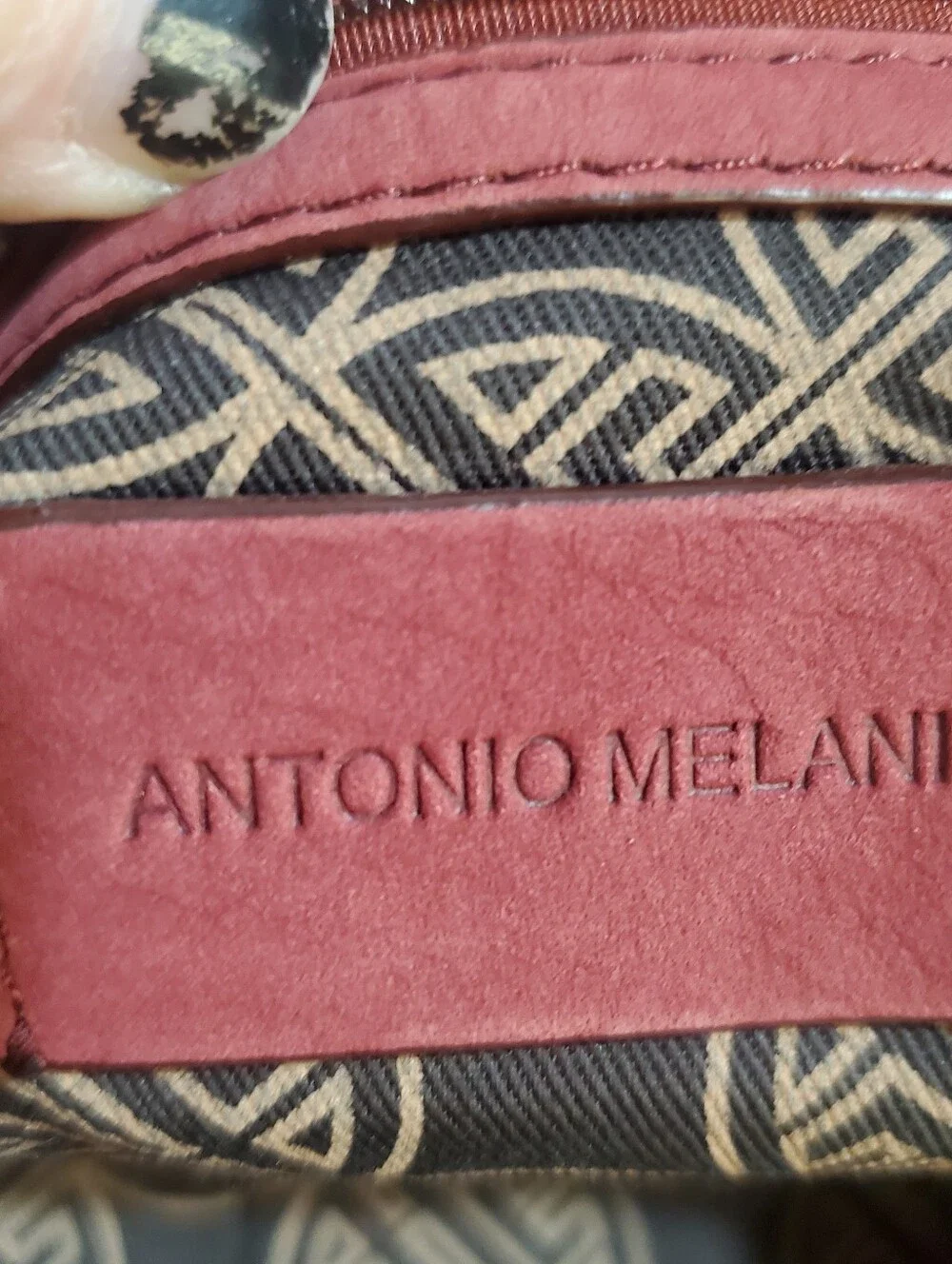 VINTAGE ANTONIA MRLANI NWT HOBO BAG. SUEDE SHOULDER BOHO. EMBROIDERED Red